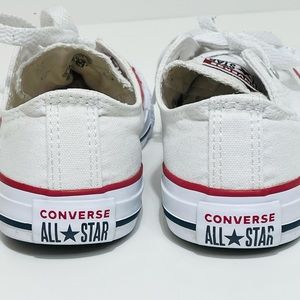 CONVERSE - YOUTH White  low-tops -size 1 Youth